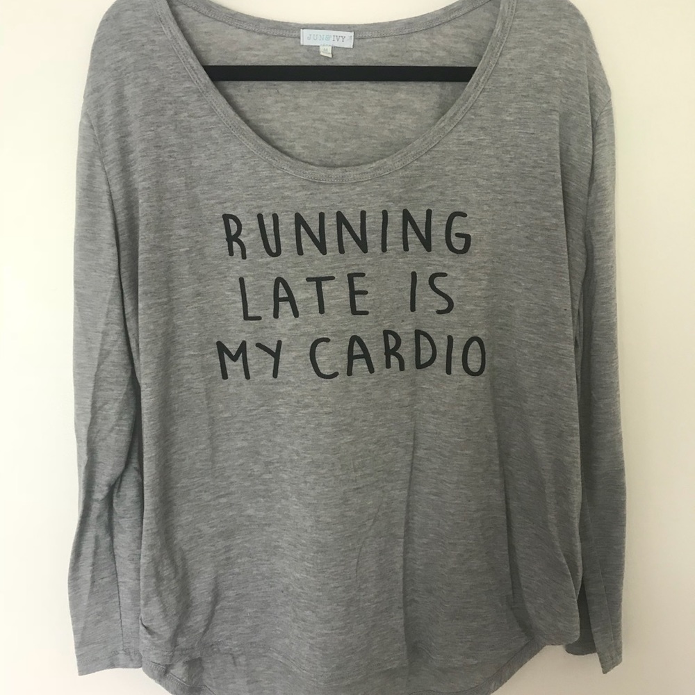 Long sleeve workout T-shirt